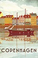 Copenhagen, Denmark Travel Poster in 2020 | Travel posters, Vintage ...