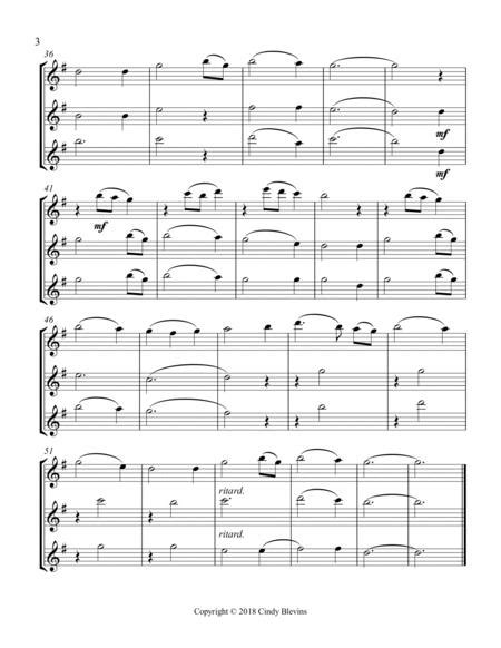 Amazing Grace Easy Flute Trio By Anon Digital Sheet Music For