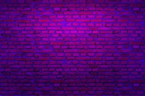 Premium Photo Neon Brick Wall Background Concept 3d Render