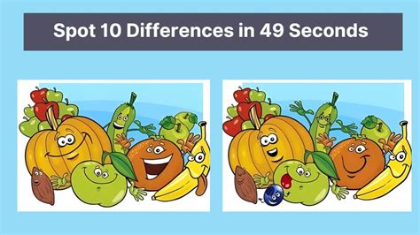 Spot The Difference Can You Spot 10 Differences In 49 Seconds Fes Education