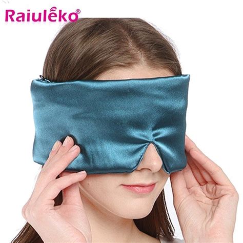 Natural Silk Sleep Eye Mask Fabric Soft And Smooth Without Falling Makeup Easy Sleep Velcro Not