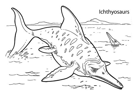 Sea Dinosaurs Coloring Pages Coloring Pages