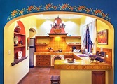 Cocina estilo mexicano con cerámica talavera | Kitchen style, House ...