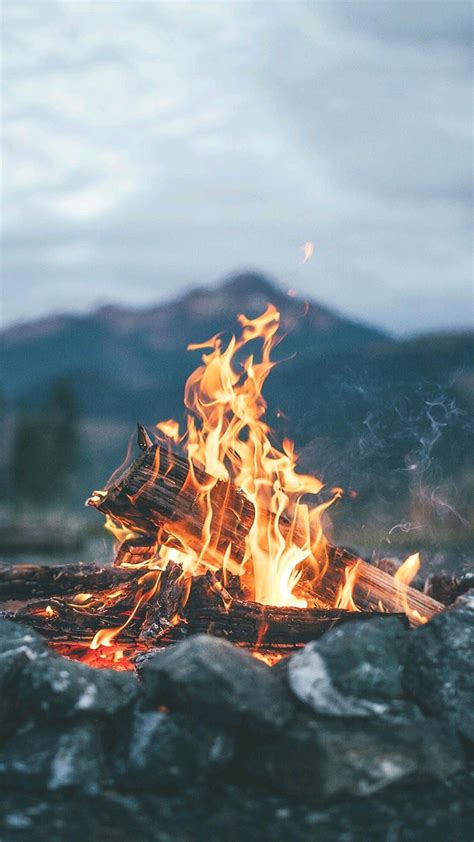 Wallpaper Fire Photography Nature Wallpaper Camping Aesthetic