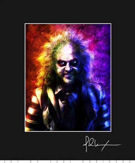 Beetlejuice 11x14 Matted Print Signed By Artist Joel
