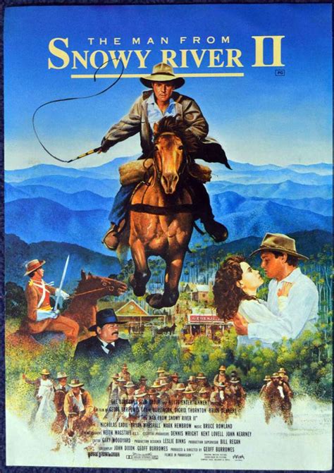 All About Movies The Man From Snowy River 2 1988 Rare Cinema Flyer Tom Burlinson Sigrid Thornton