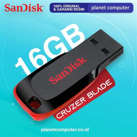 Jual Flashdisk Sandisk 16gb Cruzer Blade Shopee Indonesia