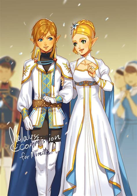 Zelda And Link On Their Wedding Day Breathofthewild