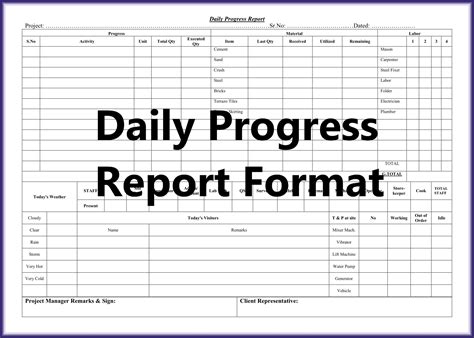 Construction Field Report Template For Your Needs