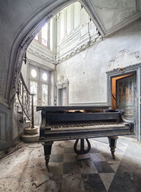 Abandoned Piano By Romain Bergeot Colour Photograph Giclée On