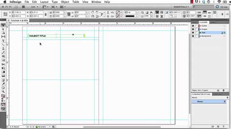 Indesign Using Master Pagesmp4 Youtube