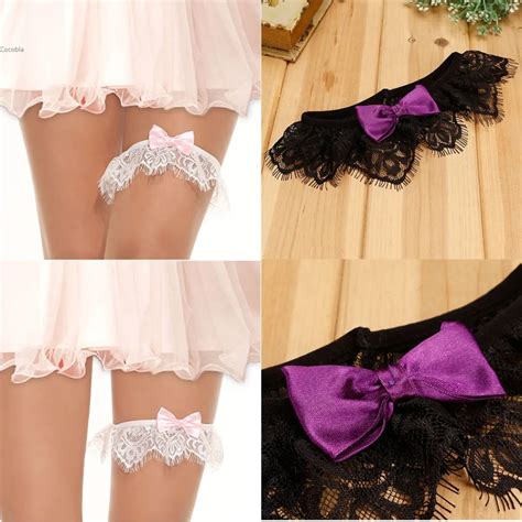 Buy 2017 New Sexy Cute Bow Elastic Lace Wedding Bridal Garter From Reliable
