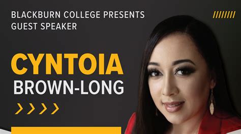 criminal justice advocate and author cyntoia brown long to speak at blackburn on april 3