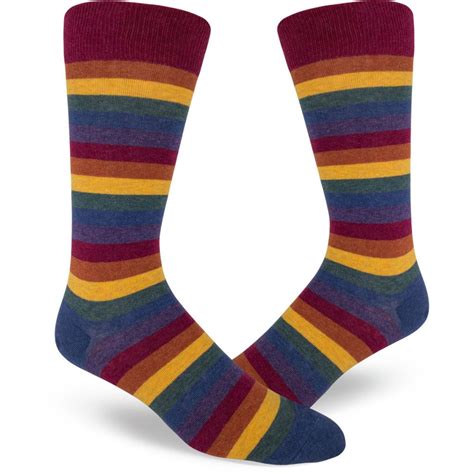 Rainbow Socks Mens Crew Pride Sock Modsocks Modsock Heather Modsocks Novelty Socks