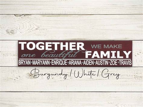 Blended Family Blended Family Gift Blended Family Sign | Etsy