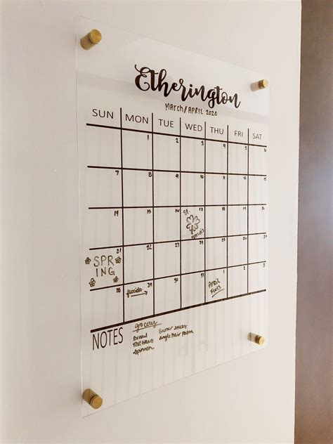 How To Make Diy Acrylic Wall Calendar And Mistakes To Avoid Sozy
