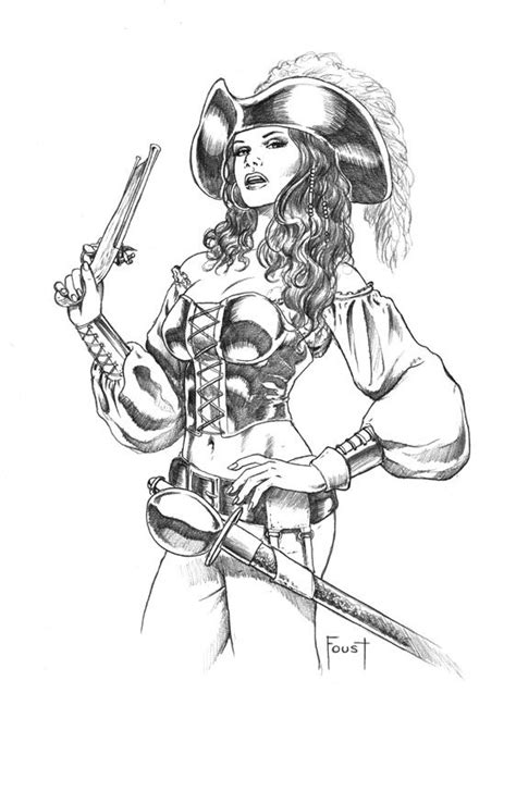 Pirate Woman By Mitchfoust On Deviantart Pirate Woman Pirate Girl Tattoos Pirate Art
