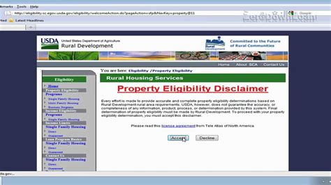 How To Use Usda Eligibility Map Rural Housing Loan Youtube