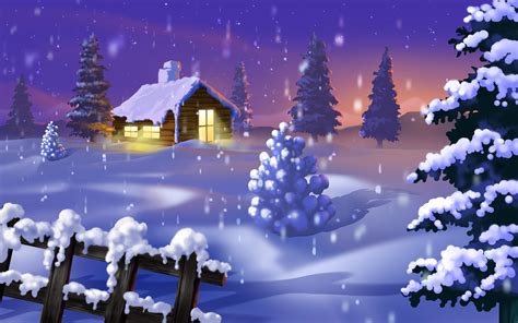 Beautiful Winter Night Wallpaper Pixelstalknet