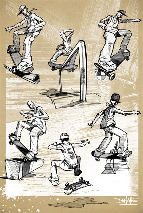 Skater Series By Doeke De Walle Via Behance Sketch Pinterest
