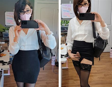Secretary Nano Nano Has A Surprise Under Her Skirt Tran Selfies
