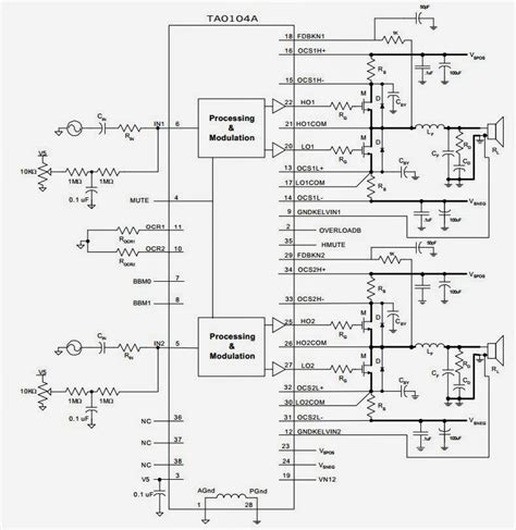 This circuit is intended to be placed in the same box containing the loudspeaker, forming a compact microphone amplifier primarily intended for speech the power amplifier section employs only three transistors and a handful of resistors and capacitors in a shunt feedback configuration but can deliver. Circuit Wiring Solution: 500W Subwoofer Amplifier Circuit