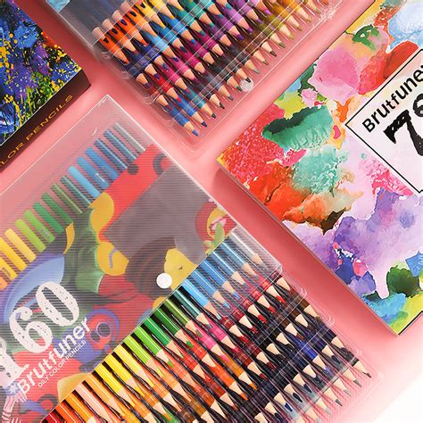 4872120160 Colors Professional Colored Pencils Set Artist Oil