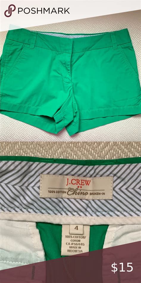 J Crew Green Chino Shorts Green Chinos Chino Shorts Chino
