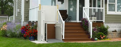Narrow stair lift, platform stairlifts, residential stair lifts prices. Residential Vertical Platform Lifts | Made in USA | Bruno®