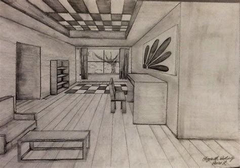One Point Perspective Room Drawing The Helpful Art Teacher Draw A