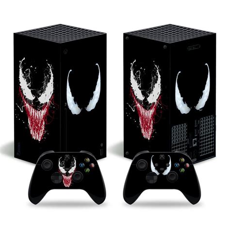 Black Venom Skin For The Xbox Series Xs Vinyl Decal Full Etsy