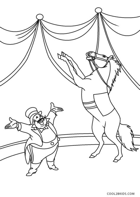 Ausmalbilder Zirkus - Malvorlagen kostenlos zum ausdrucken