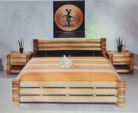Ethica Brown Bamboo Double Bed For Home Size Standard At Rs 19750 In