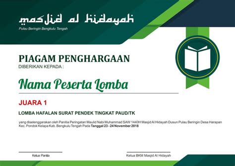 Format Contoh Format Sertifikat Penghargaan Wajib Tahu Untuk Menciptakan Sertifikat Dengan Benar