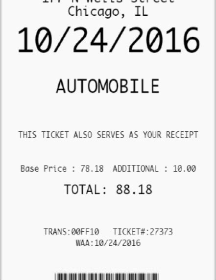 Parking Receipt Template Parking Receipts Nutemplates