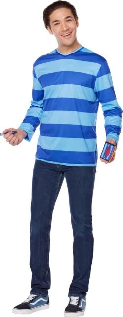 Josh Adult Costume Blue Striped Shirt New Blues Clues And You 1819