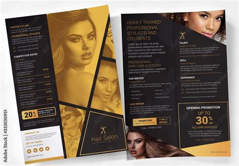 Black And Gold Poster Layout Stock Template Adobe Stock