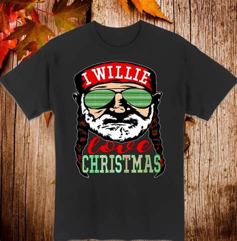 Official Willie Nelson I Willie Love Christmas Shirt Hoodie Tank Top