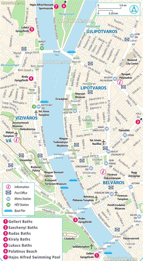 Budapest Maps Top Tourist Attractions Free Printable City Street