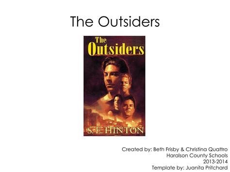 Ppt The Outsiders Powerpoint Presentation Free Download Id6392128