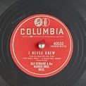 I NEVER KNEW : RAY HEINDORF & the WARNER BROS. ORCH. : Free Download ...