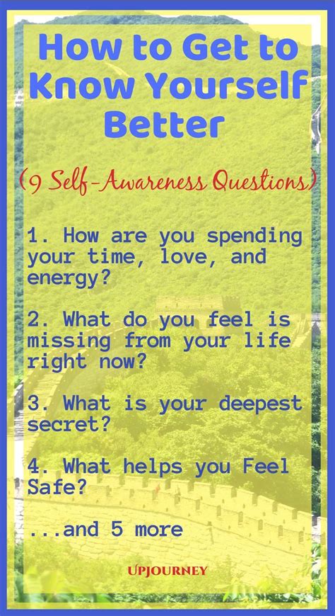 How To Get To Know Yourself Better 9 Self Awareness Questions How
