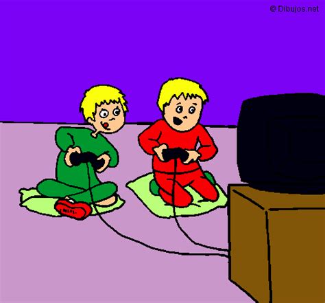Nino jugando videojuegos en animado / boba fett cuando puerquísimo no le. Dibujo de Niños jugando pintado por Videojuego en Dibujos ...