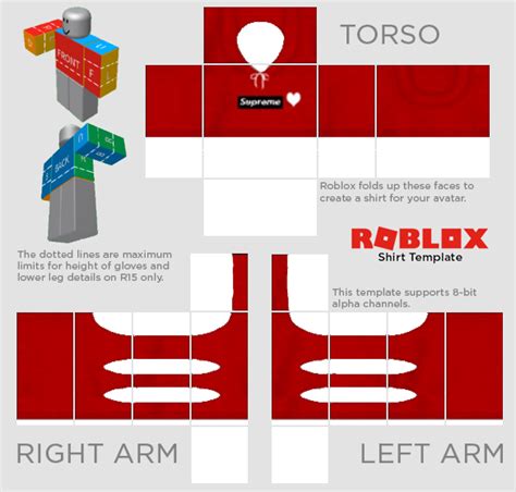 Roblox Shirt Template Aesthetic Minimalist Blank Printable