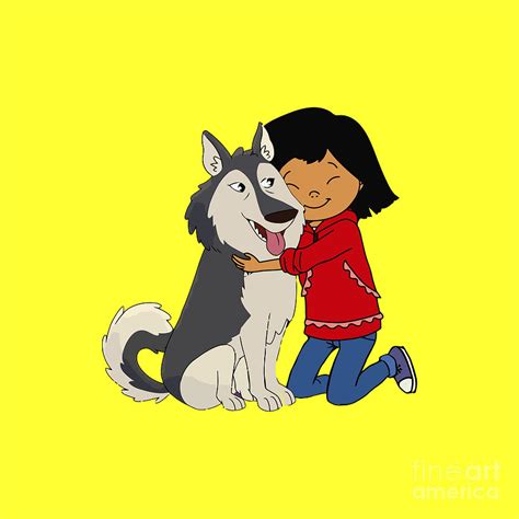 Molly Mabray And Suki Hug Molly Of The Denali Drawing By Maryadi Gunawan