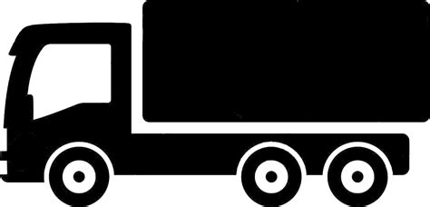 Car Pickup Truck Thames Trader Truck Clipart Png Black And White