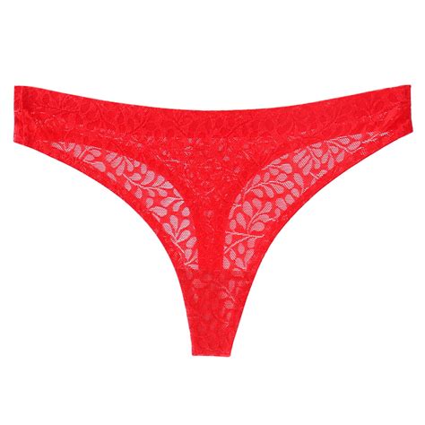 Odeerbi Clearance Lace Briefs See Through Panties Women Lace Underwear Lingerie Thongs Panties