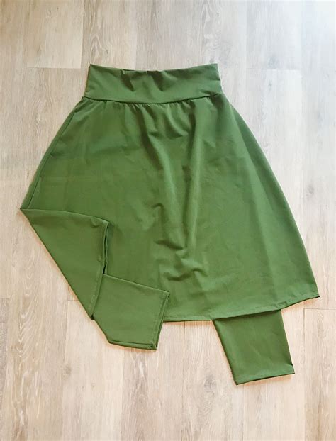 Olive Green Modest Running Athletic Skirt Athletic Skirt Athletic