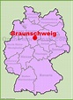 Braunschweig location on the Germany map | Germany map, Rhineland, Map