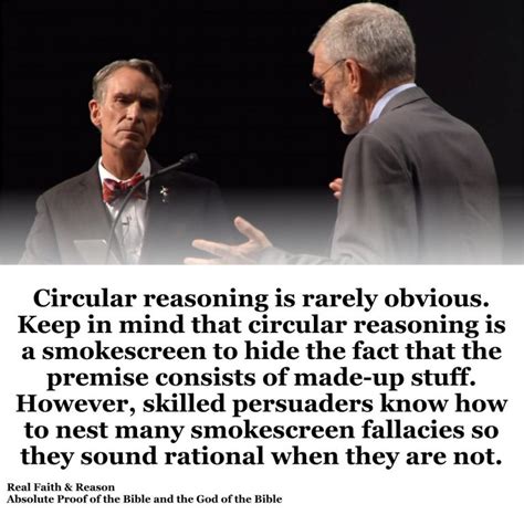 Circular Reasoning Can Be Tricky Real Reality